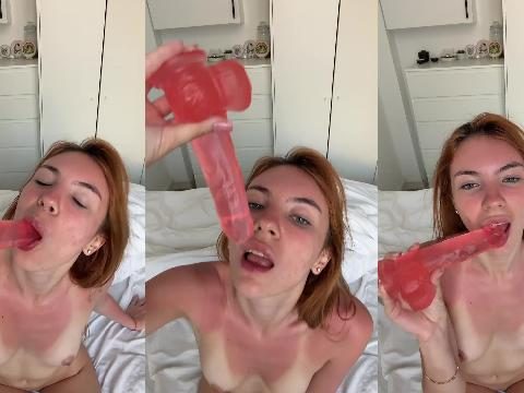 NordicLeya Sextoy in the mouth and Small Tits 12 | Tik.Porn